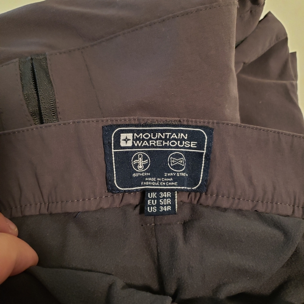 🔥 Men's Lined Cargo Trek Trail Hiking Pants 34R - Picture 5 of 6